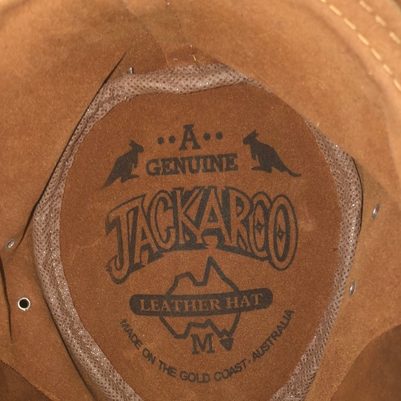 Tan Western Style leather Hat with Braided Band
